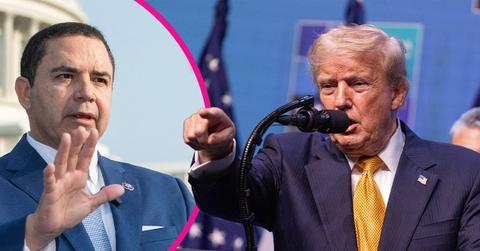 Composite photo of Henry Cuellar and Donald Trump.