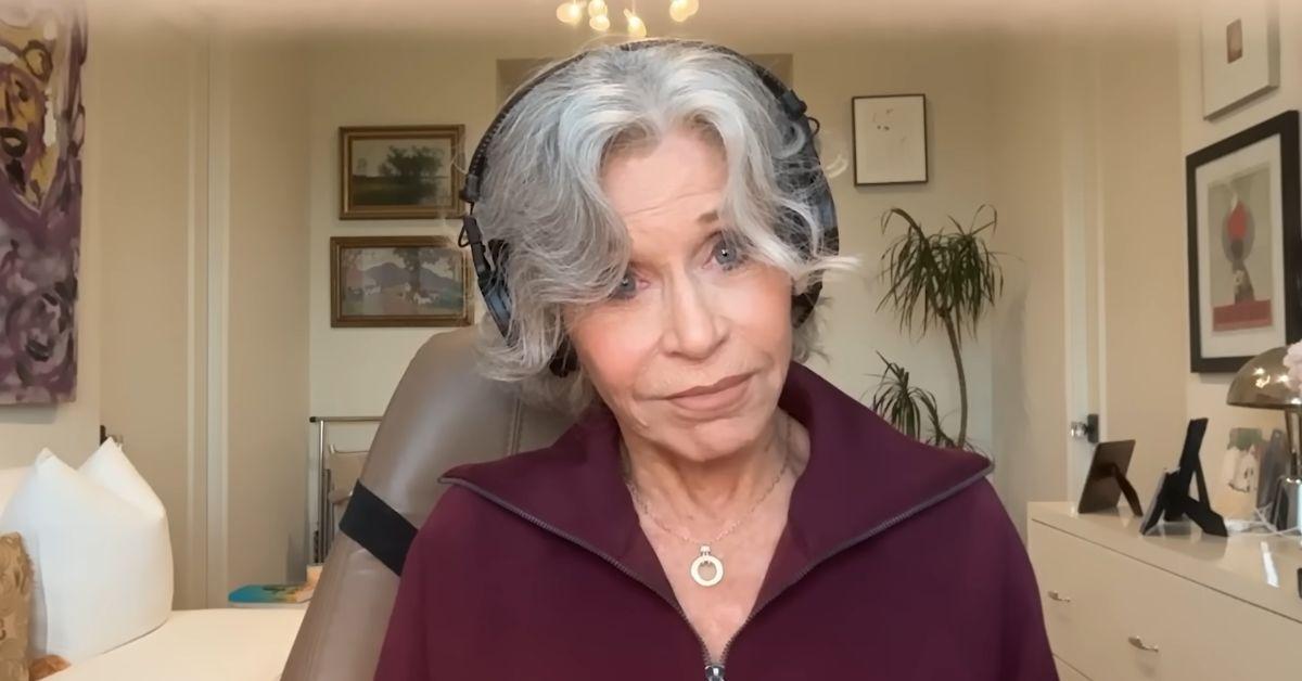 image of Jane Fonda is open about politics. 