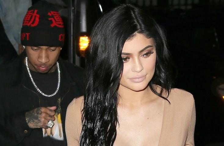 Kylie Jenner and boyfriend Tyga make quite the entrance at Carbone