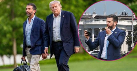 pic of Don Jr, Donald Trump.