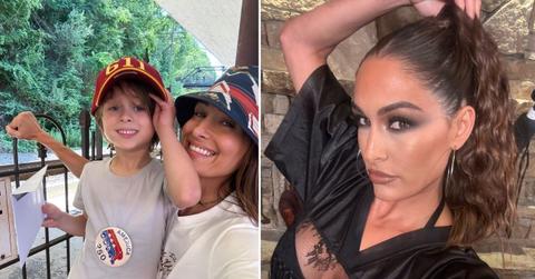 split of Nikki Garcia and her son.