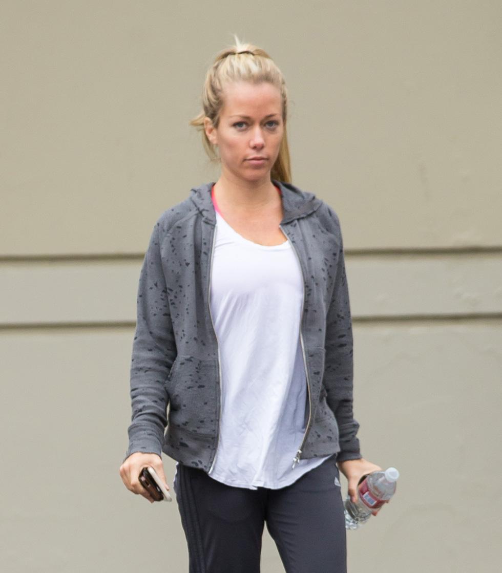 Kendra Wilkinson goes to the gym in Los Angeles