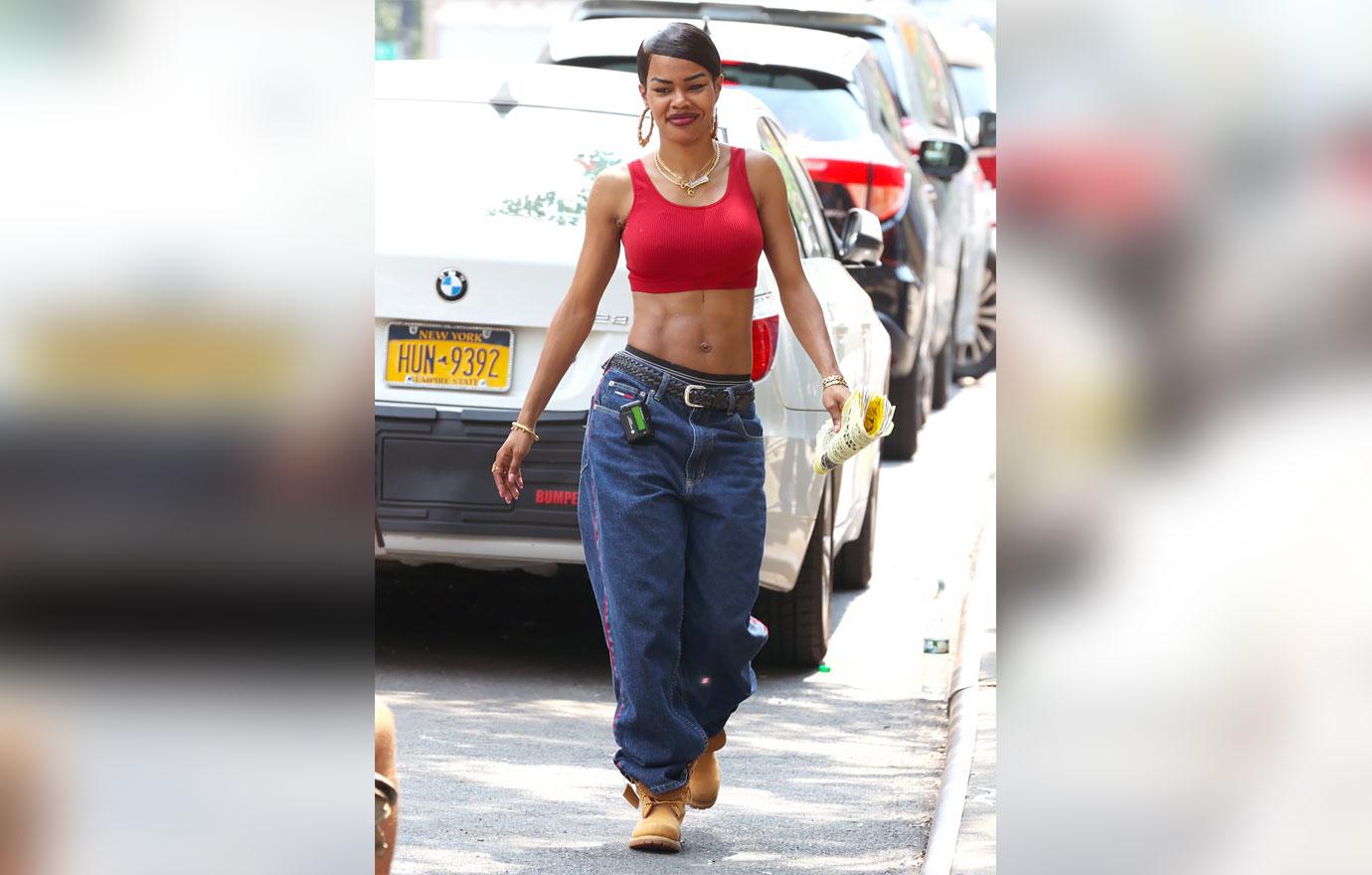 teyana taylor a thousand and one film set abs