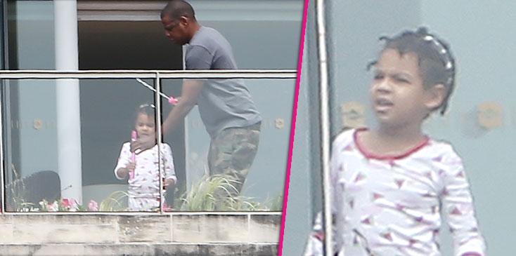 blue ivy jay z play together