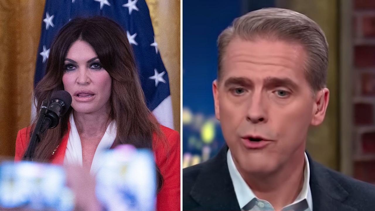 Split photo of Kimberly Guilfoyle and Scott Jennings.