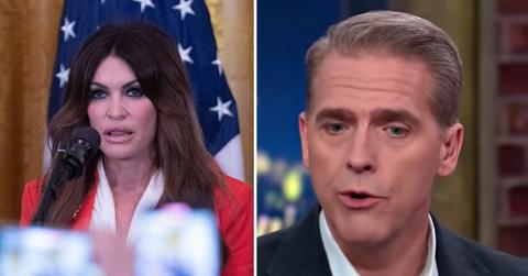 Split photo of Kimberly Guilfoyle and Scott Jennings.