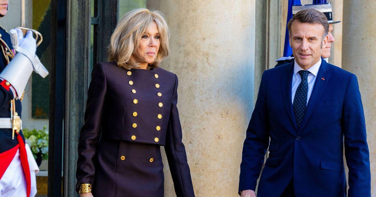 donald trump reacts macron wife slap