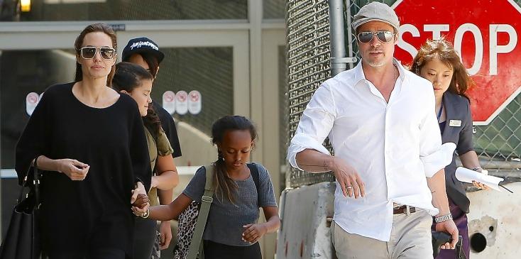 Angelina jolie brad pitt divorce joint custody kids h