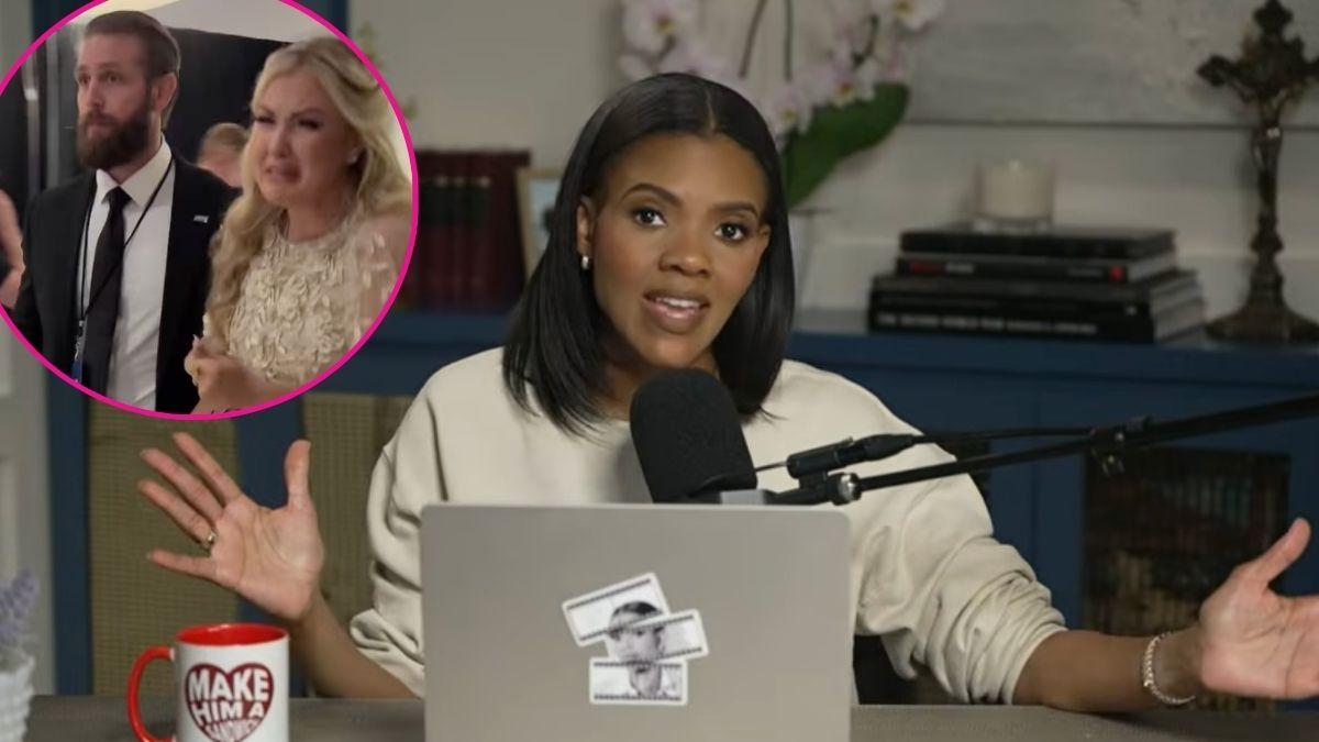 composite photo of erika kirk and candace owens