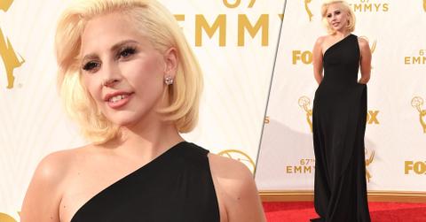 Lady gaga 2015 emmy red carpet