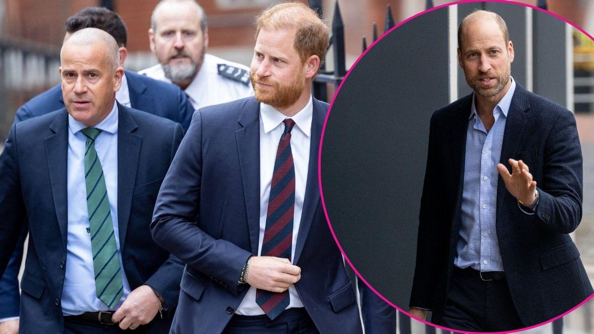 image prince harry and inset of William