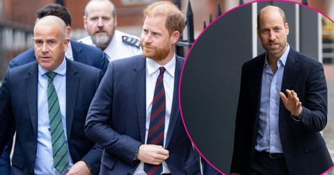 image prince harry and inset of William