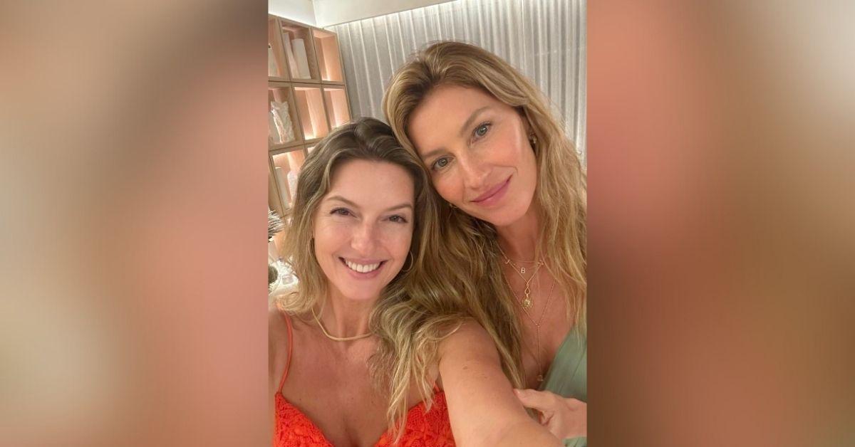 image of Gisele Bündchen showed off a diamond necklace honoring her family.