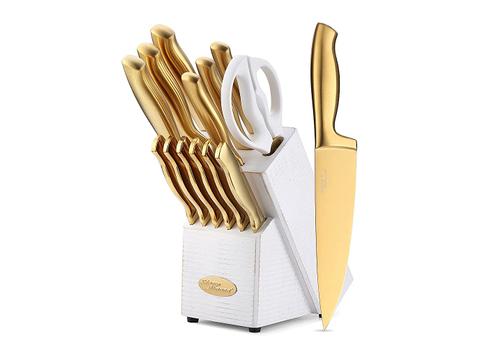 golf knife set with block