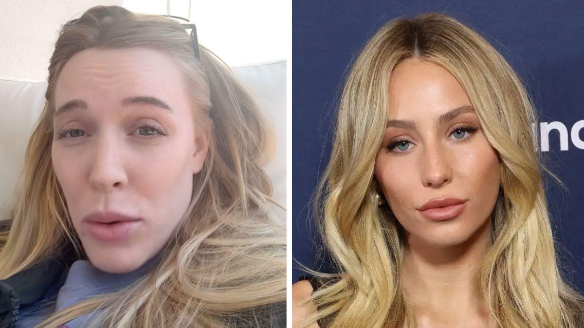 Split photo of Alex Cooper and Alix Earle