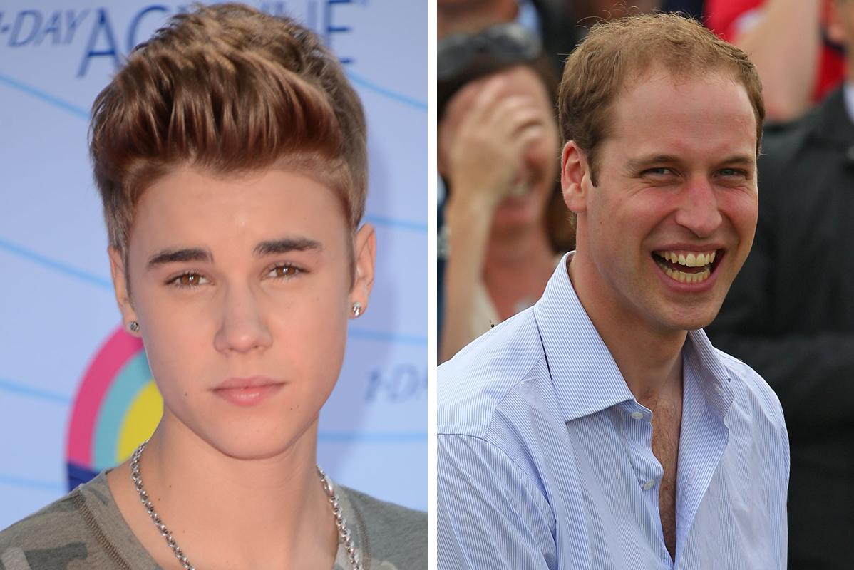 Justin Bieber Advises Prince William to Fix His Bald Spot