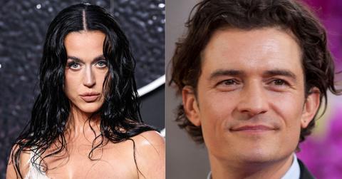Image of Katie Perry and Orlando Bloom attending separate events.