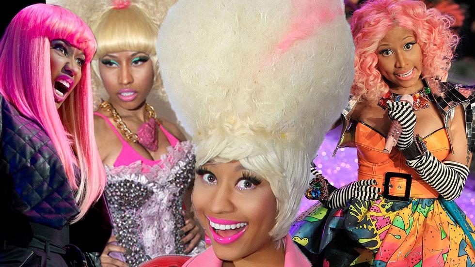 4. Nicki Minaj's blue and pink hair evolution - wide 3