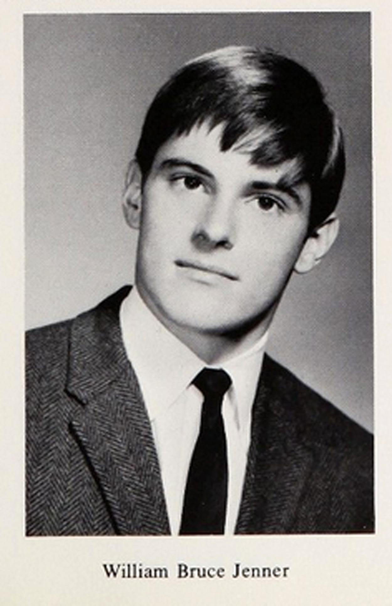 Bruce Jenner as a handsome high school star athlete