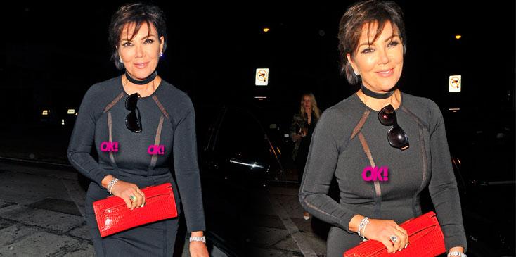 kris jenner wardrobe malfunction nipple slip