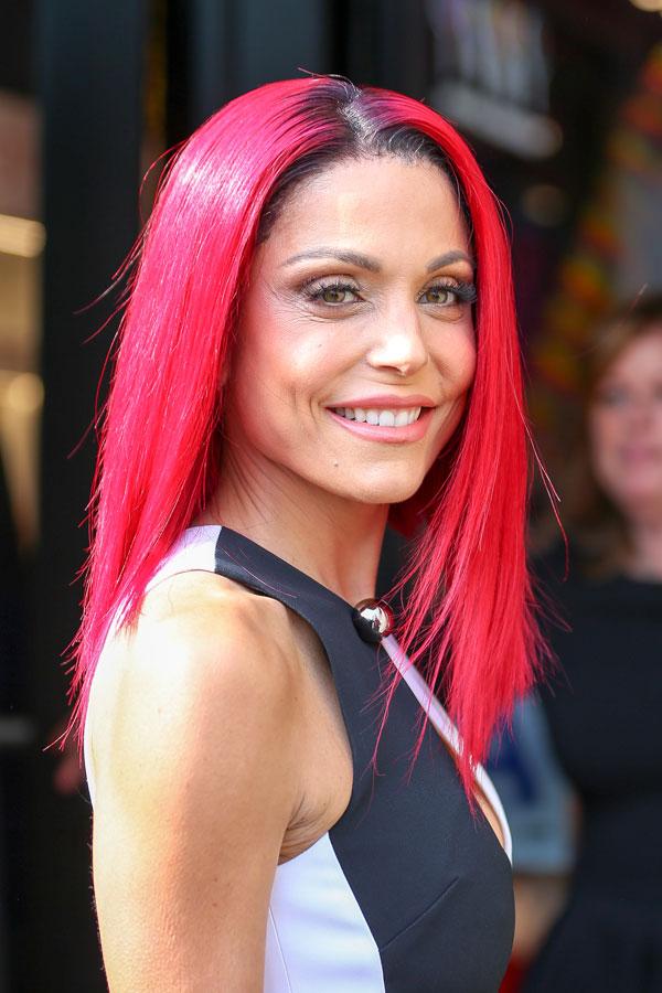 bethenny frankel pink hair