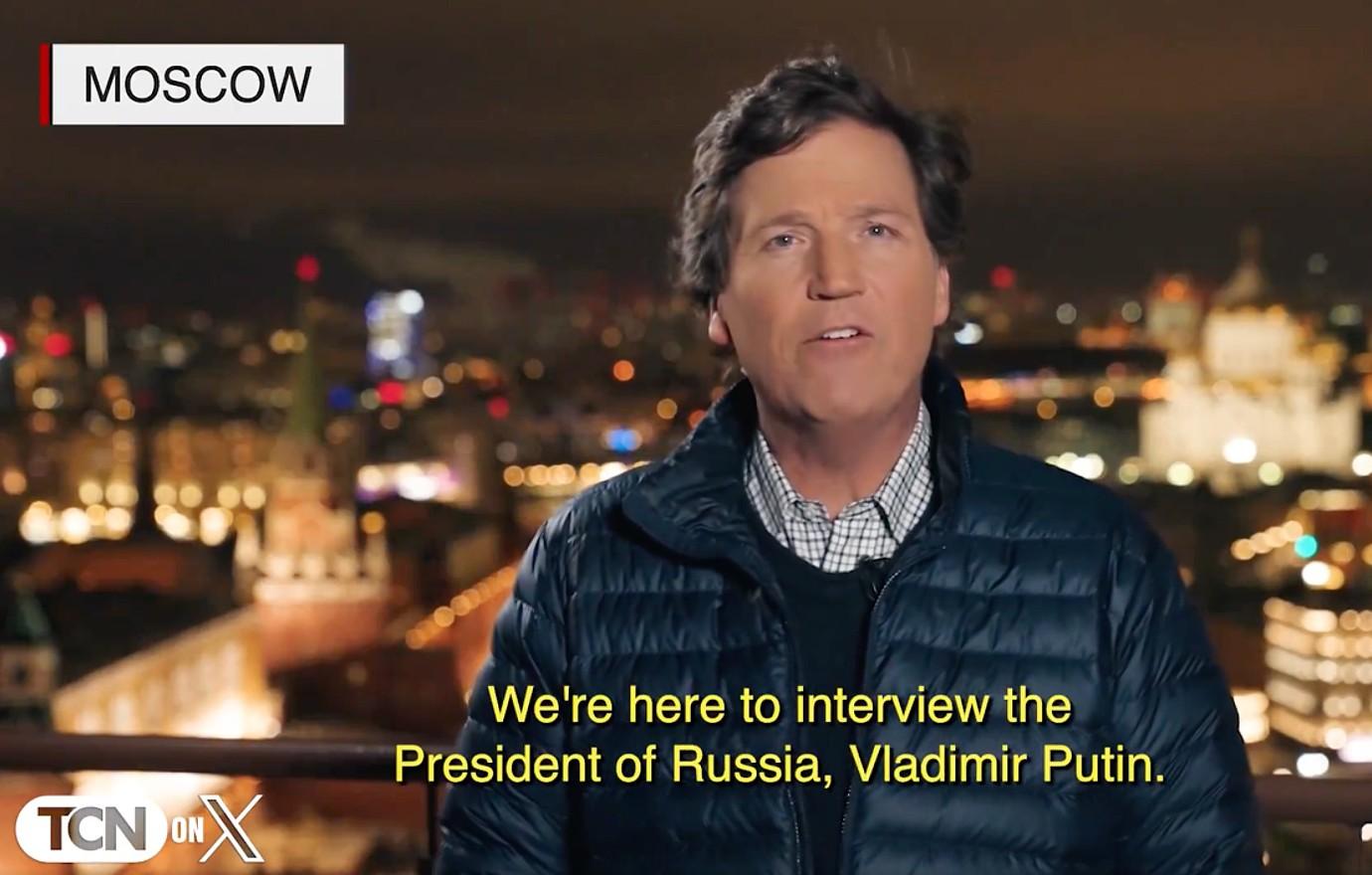 tucker carlson twitter interview putin