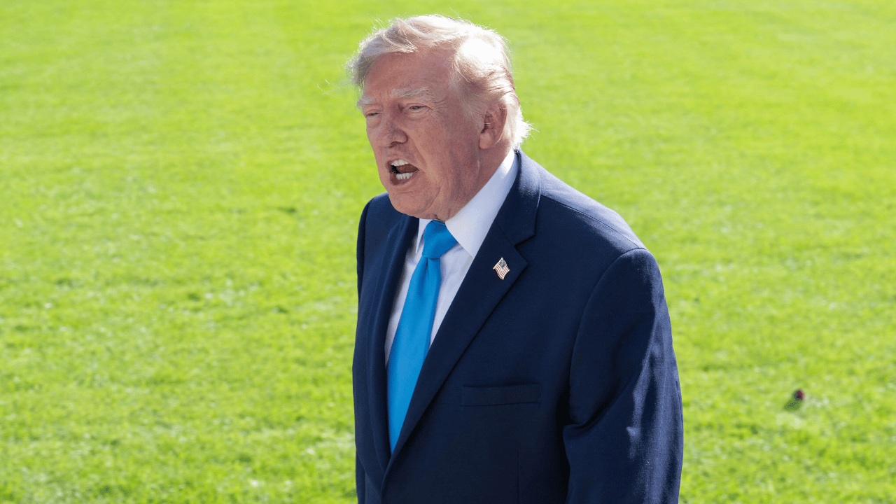 Image of While Trump continues to tout a good economy, his approval rating continues to plummet.