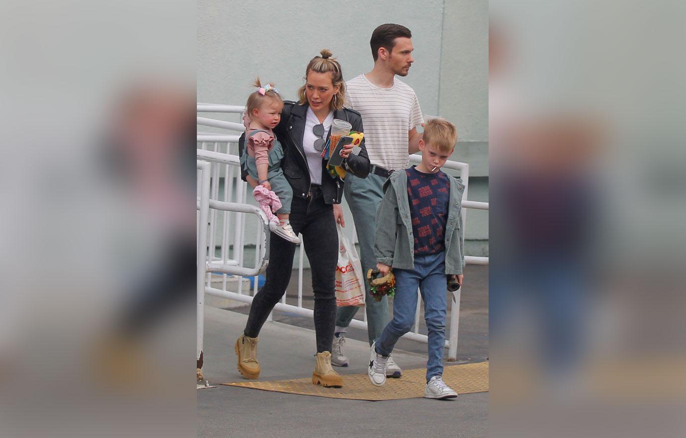 Hilary Duff & Matt Koma Enjoy A Day Out With The Kids