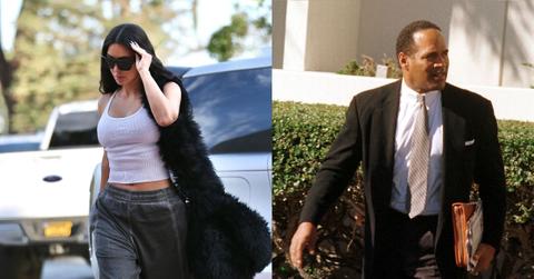 Composite photos of Kim Kardashian and O.J. Simpson