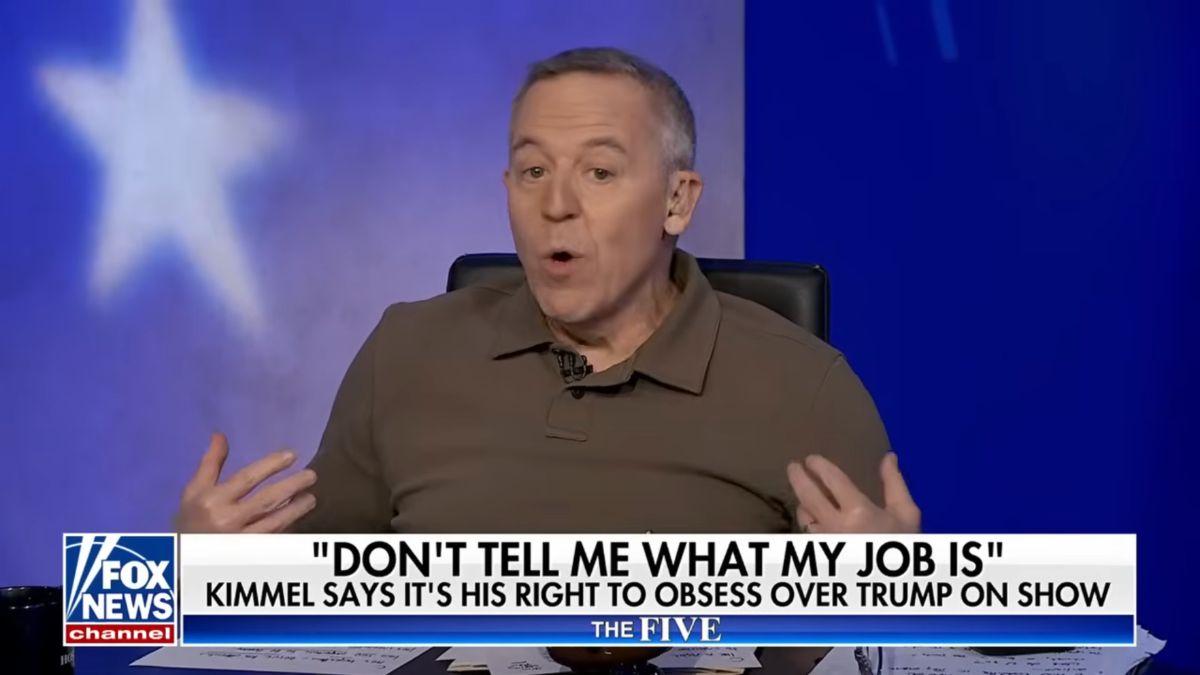 Image of Greg Gutfeld called out the late-night host for complaining about criticism.