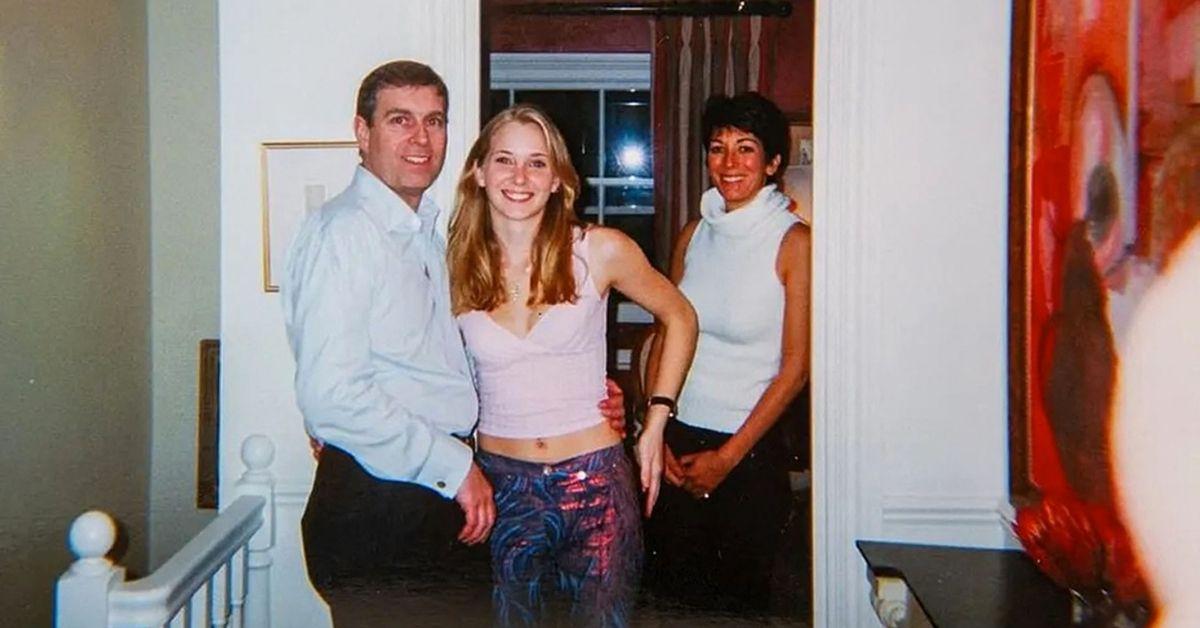Photo of Virginia Giuffre, Ghislaine Maxwell and Prince Andrew