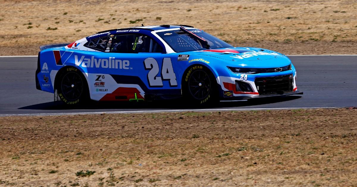 image of William Byron raced on Sunday, July 13, in Sonoma, Calif. 