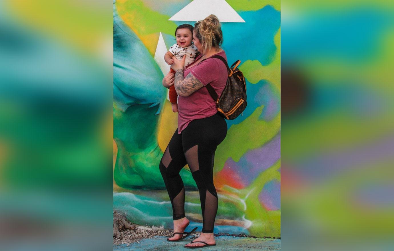 *EXCLUSIVE* Kailyn Lowry spends the day out with her son Lux Russell