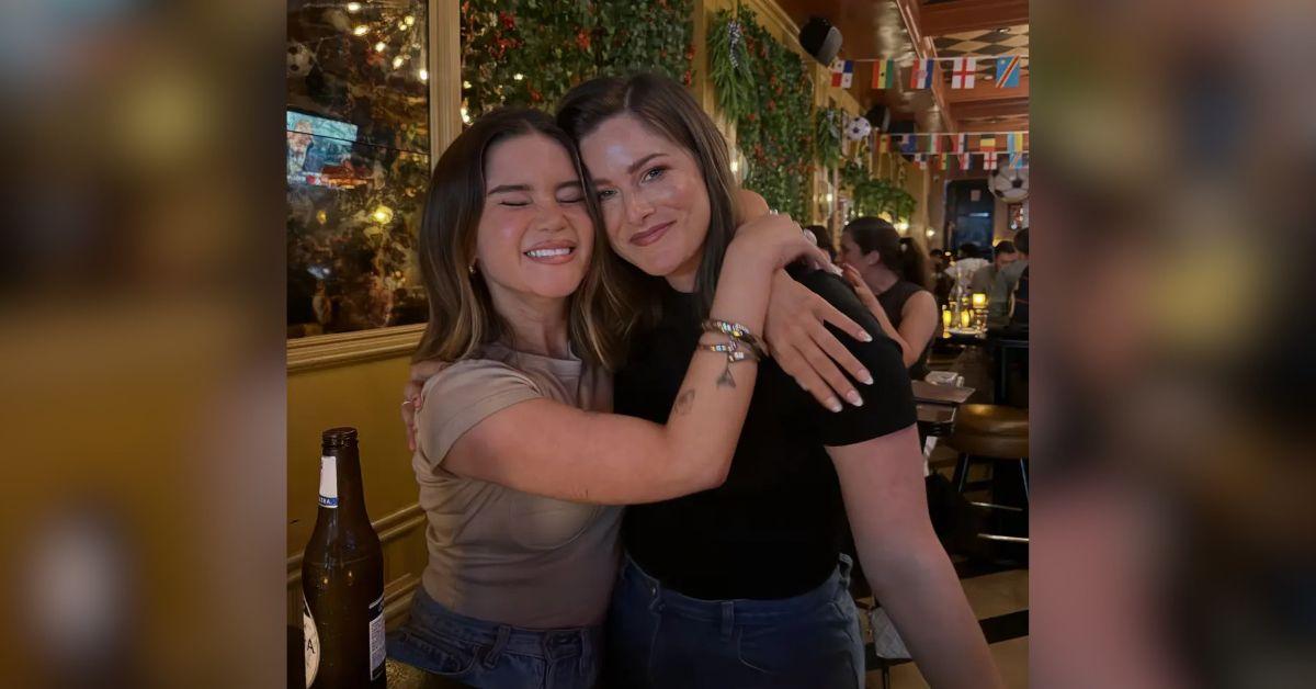image of Cassadee Pope posted a playful Instagram Story featuring the couple sharing a kiss during a night out.