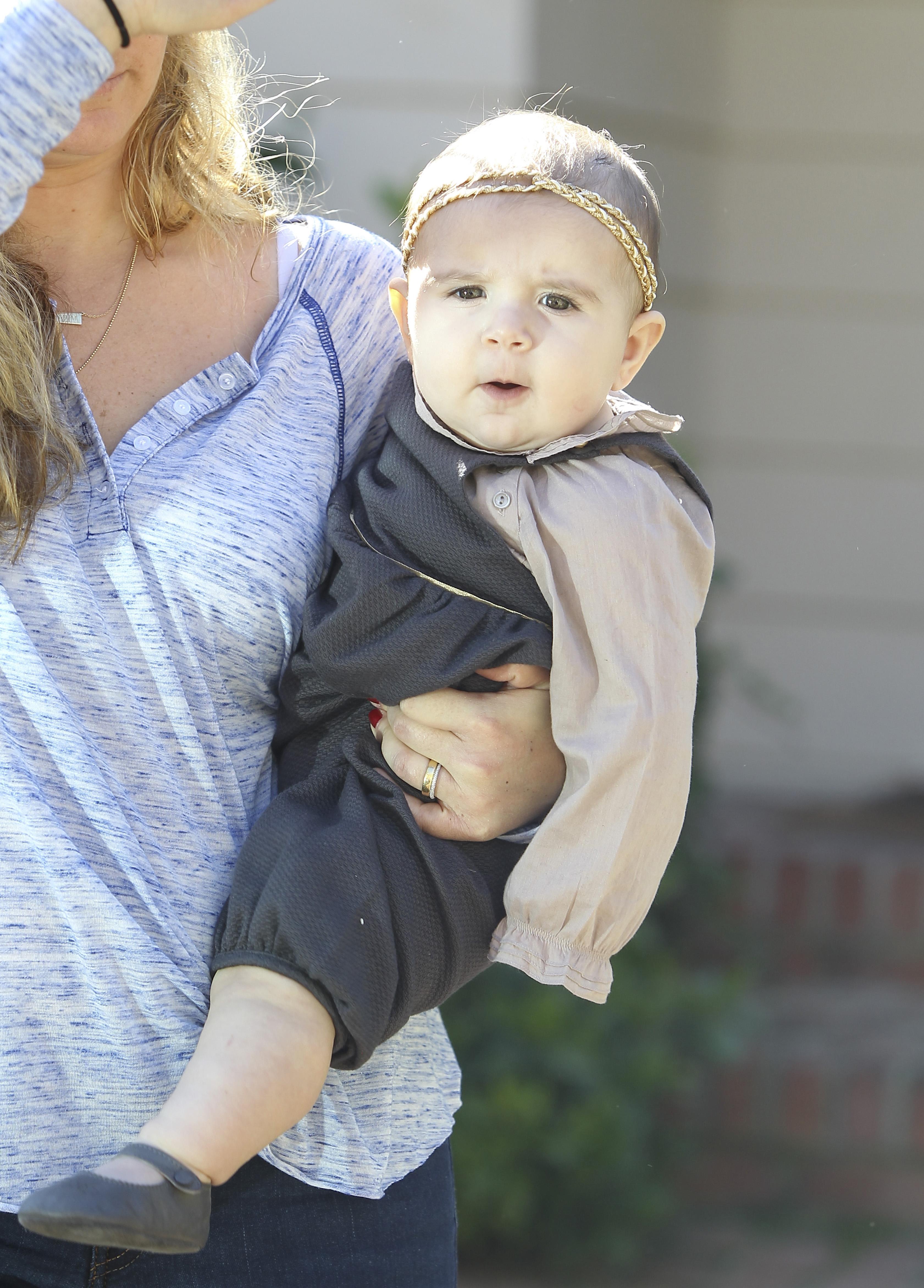 Kourtney Kardashian with Mason and Penelope at a play date, Beverly Hills, CA