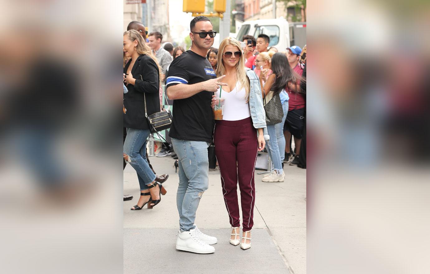 Mike Sorrentino and wife seen posing in BUILD studios