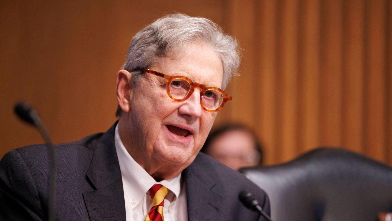Photo of Senator Kennedy joked about drawing Trump's ire.