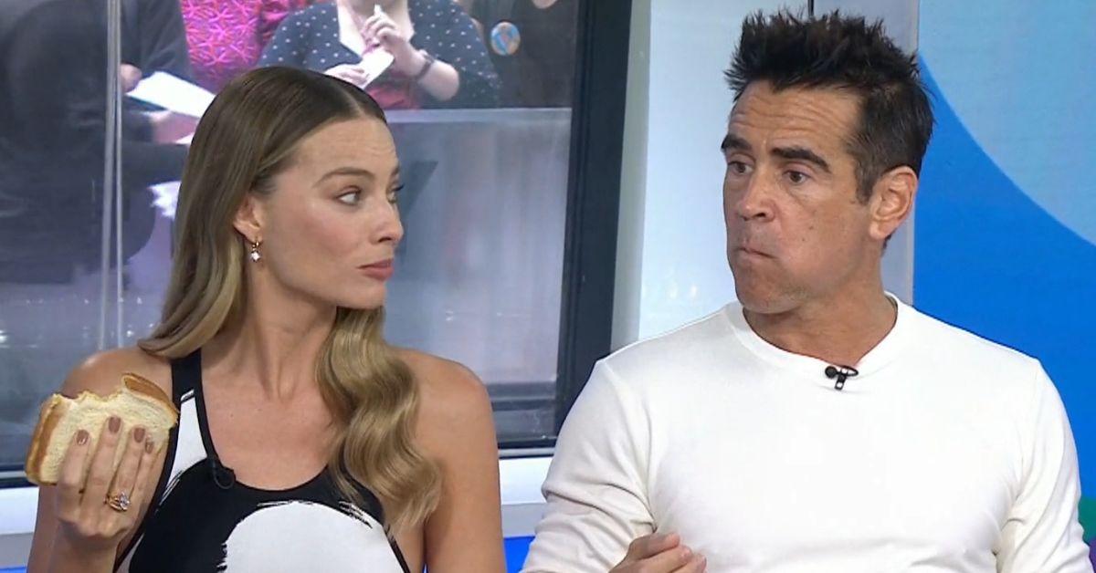 Photo of Colin Farrell accidentally cursed while on the 'Today' show.
