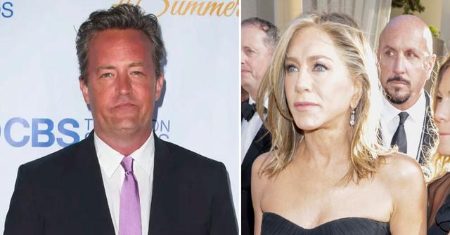 jennifer aniston red carpet golden globes matthew perry death photos