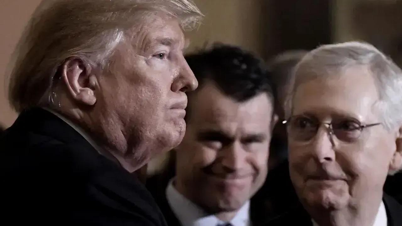 image of McConnell wrote, 'Mr. Putin is America’s enemy.'