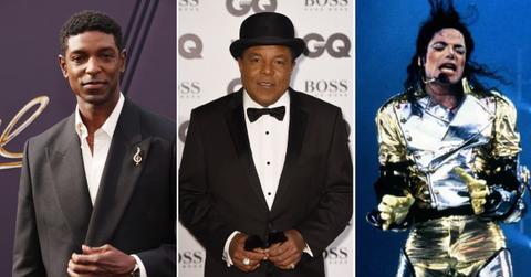 Photo of Taj Jackson, Tito Jackson and Michael Jackson