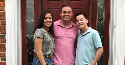 Photo of Jon Gosselin with Hannah and Collin.