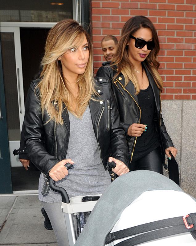 Kim Kardashian &amp; LaLa Anthony Go To Lunch At ABC Kitchen