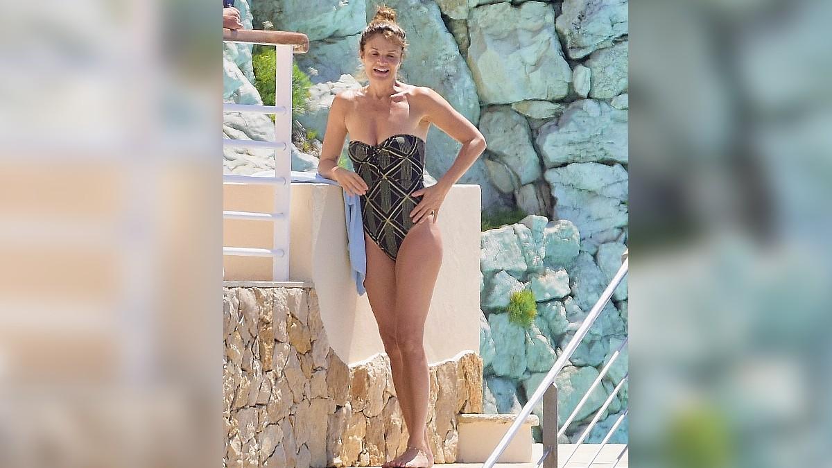 image of Helena Christensen was spotted enjoying a relaxed getaway in Cannes.