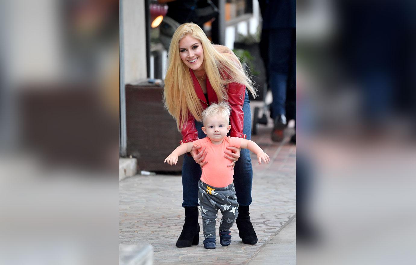 EXCLUSIVE: Spencer and Heidi Pratt show off their son&#8217;s walking skills while out in Beverly Hills