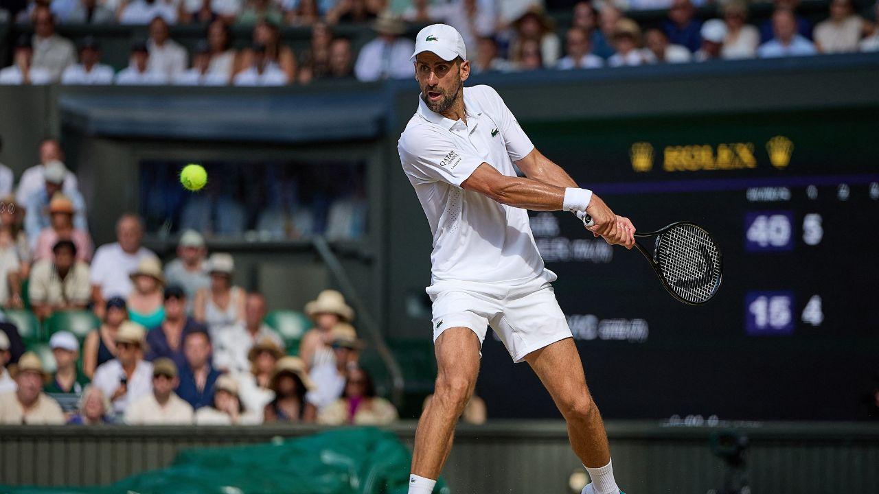 Image of Novak Djokovic considered retiring from the match early before finding enough momentum to continue competing.