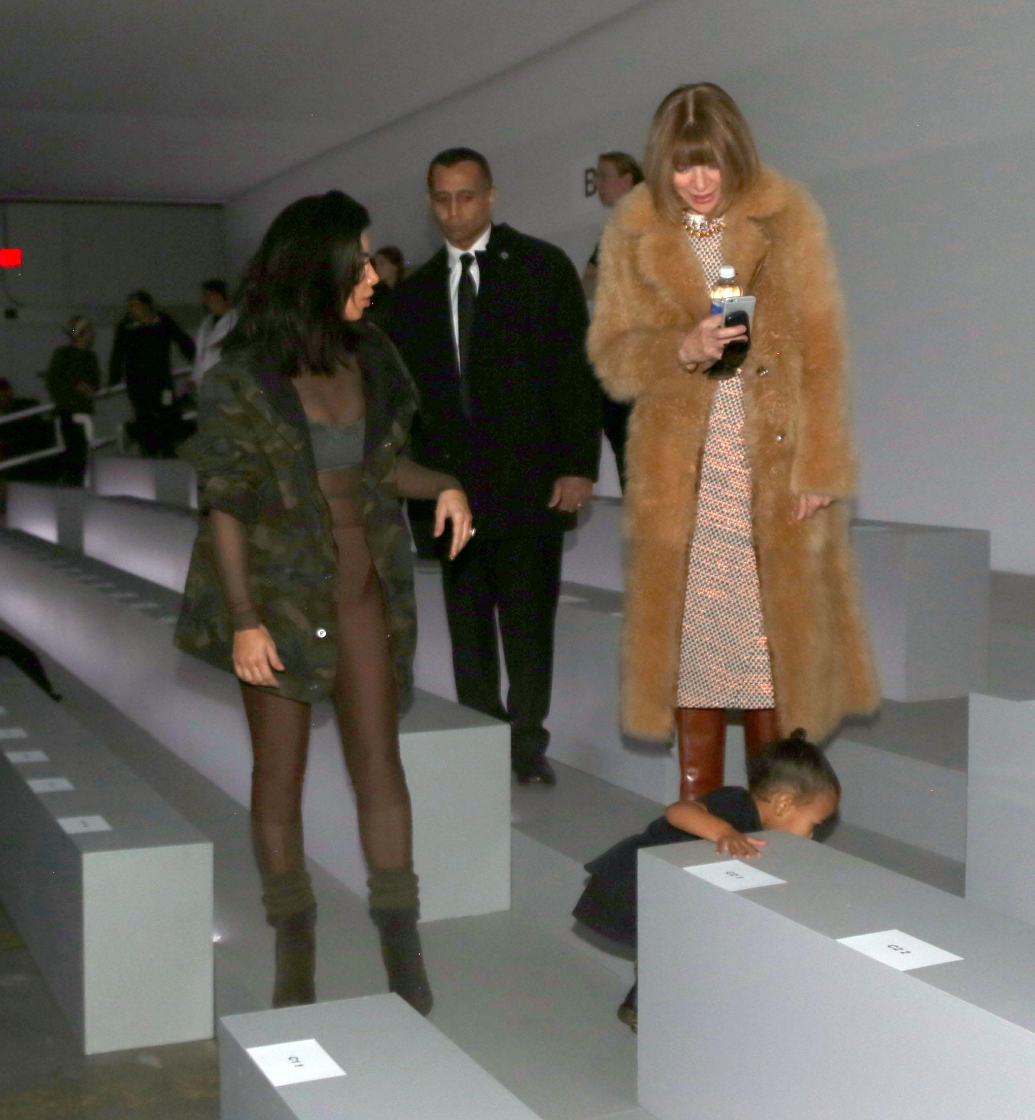 anna wintour kanye west fashion week