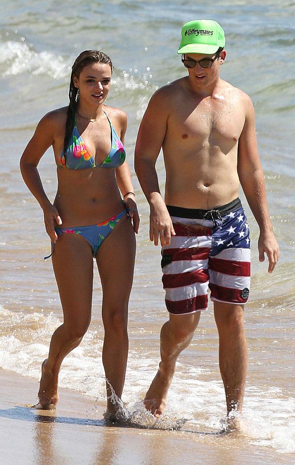 Miles teller girlfriend keleigh sperry bikini beach photos 02