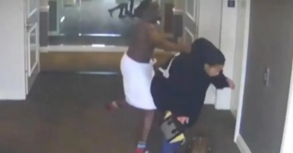 cassie ventura sean diddy combs dragging freak off surveillance video