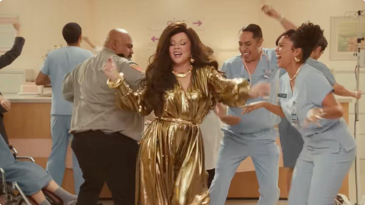 Photo of Melissa McCarthy showed off a slimmer figure in her 2026 Super Bowl commercial.